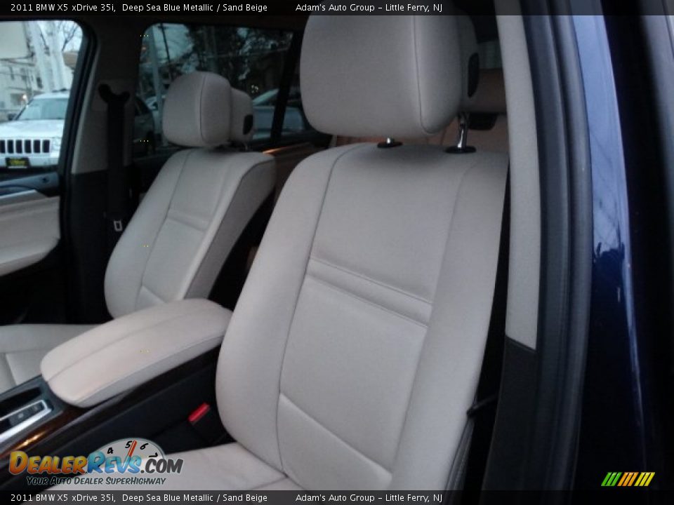 2011 BMW X5 xDrive 35i Deep Sea Blue Metallic / Sand Beige Photo #11