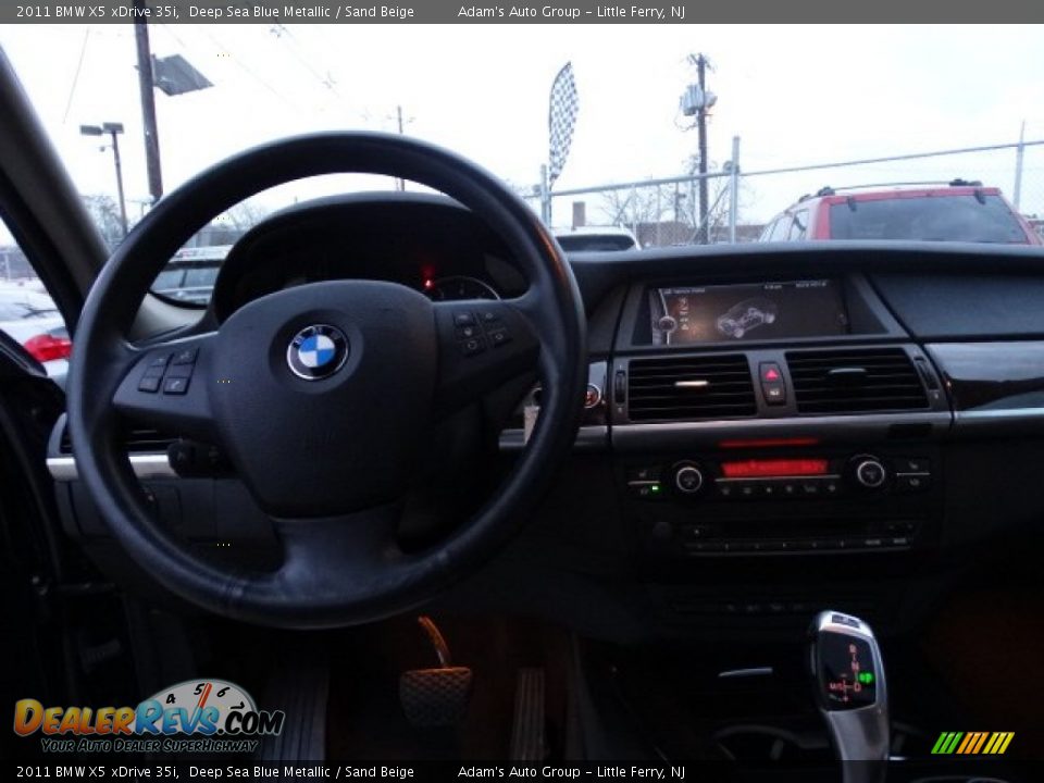 2011 BMW X5 xDrive 35i Deep Sea Blue Metallic / Sand Beige Photo #13