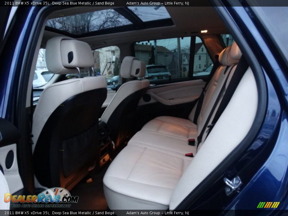 2011 BMW X5 xDrive 35i Deep Sea Blue Metallic / Sand Beige Photo #18