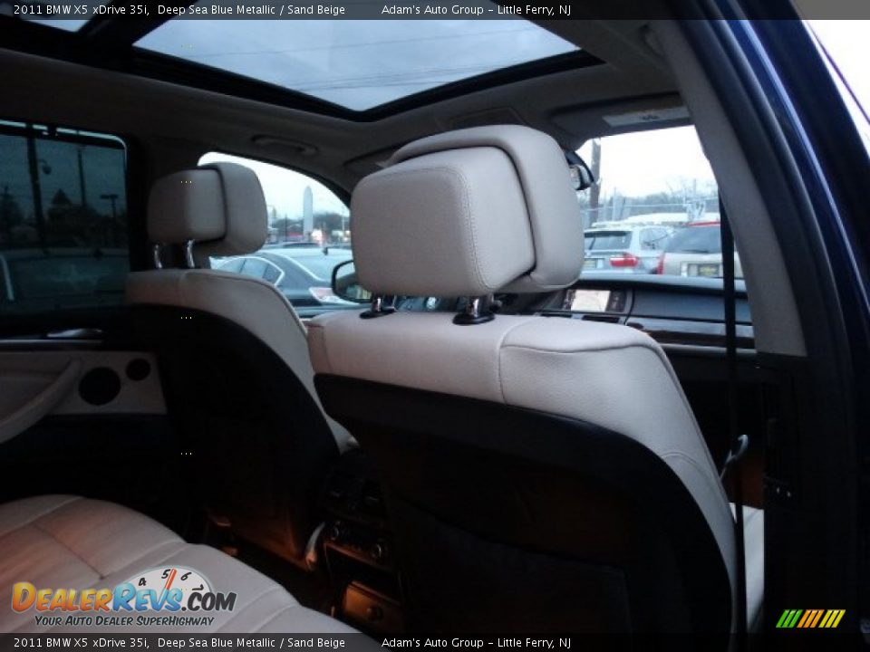 2011 BMW X5 xDrive 35i Deep Sea Blue Metallic / Sand Beige Photo #24