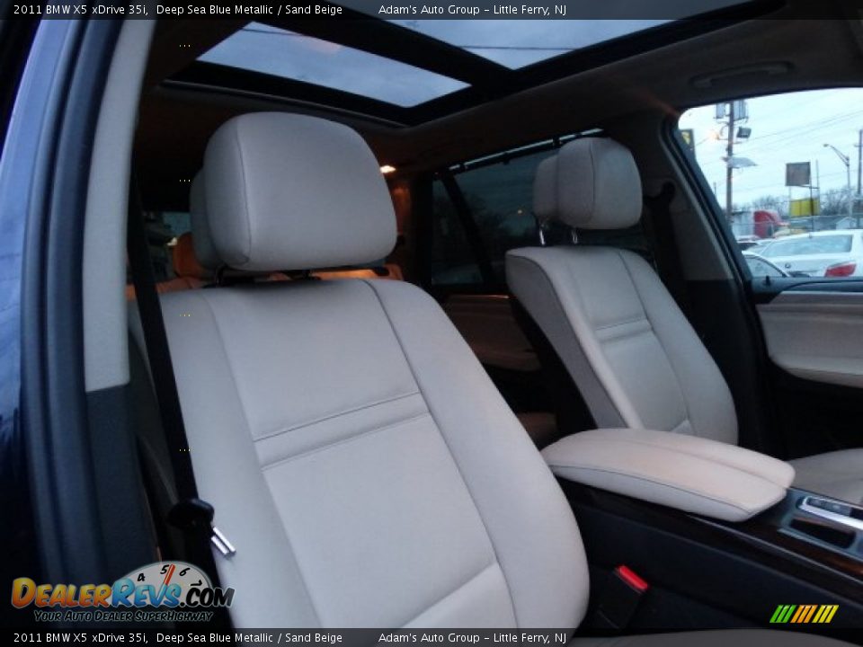 2011 BMW X5 xDrive 35i Deep Sea Blue Metallic / Sand Beige Photo #26