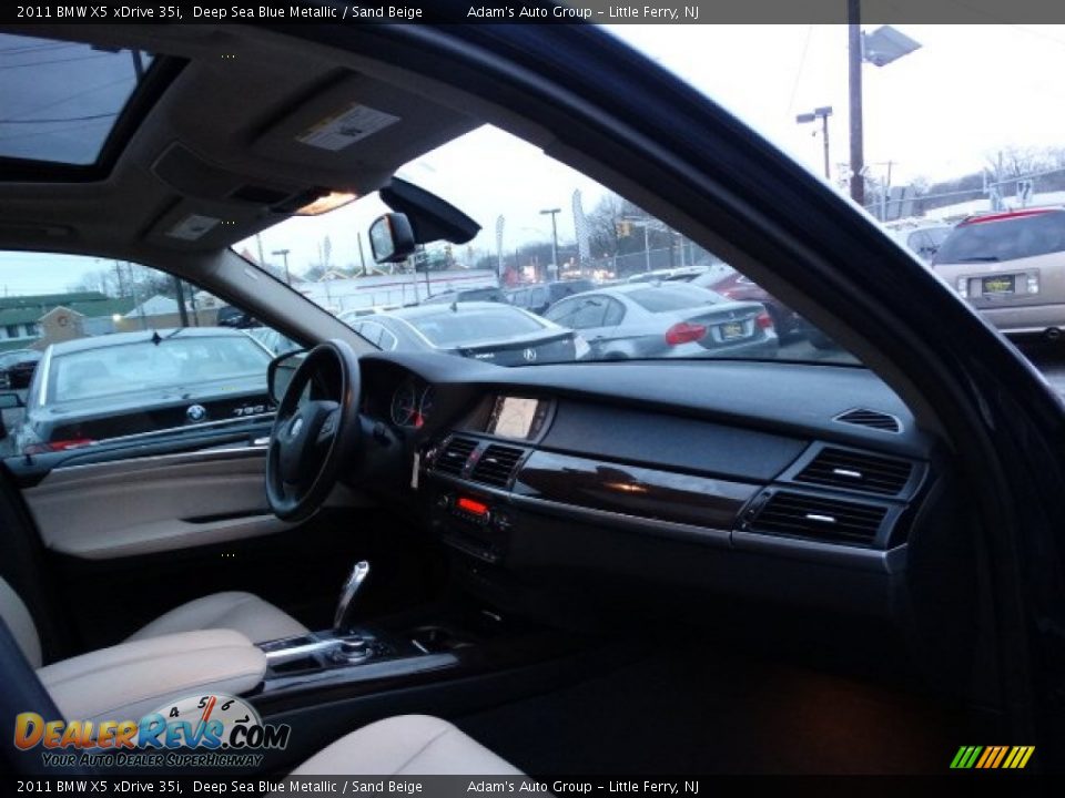 2011 BMW X5 xDrive 35i Deep Sea Blue Metallic / Sand Beige Photo #27