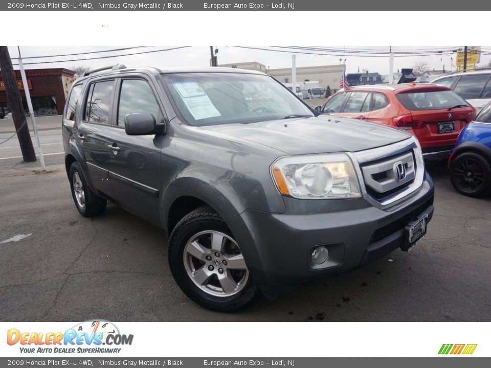 2009 Honda Pilot EX-L 4WD Nimbus Gray Metallic / Black Photo #2
