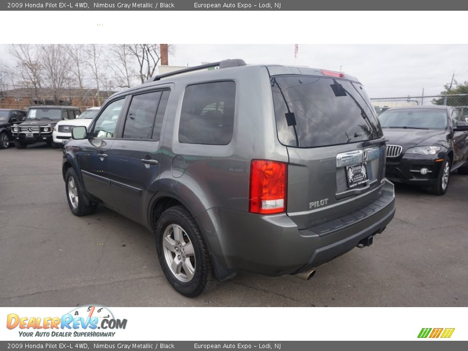 2009 Honda Pilot EX-L 4WD Nimbus Gray Metallic / Black Photo #3