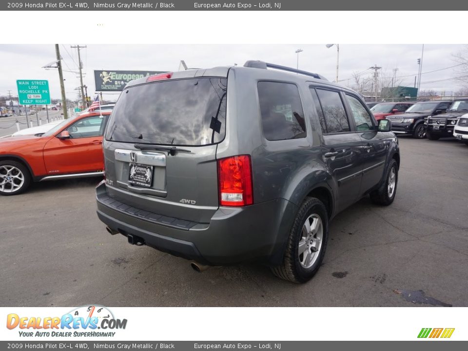 2009 Honda Pilot EX-L 4WD Nimbus Gray Metallic / Black Photo #4