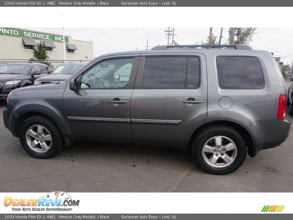 2009 Honda Pilot EX-L 4WD Nimbus Gray Metallic / Black Photo #6