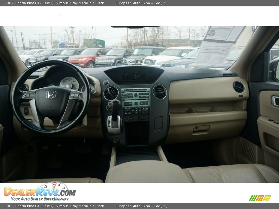 2009 Honda Pilot EX-L 4WD Nimbus Gray Metallic / Black Photo #22