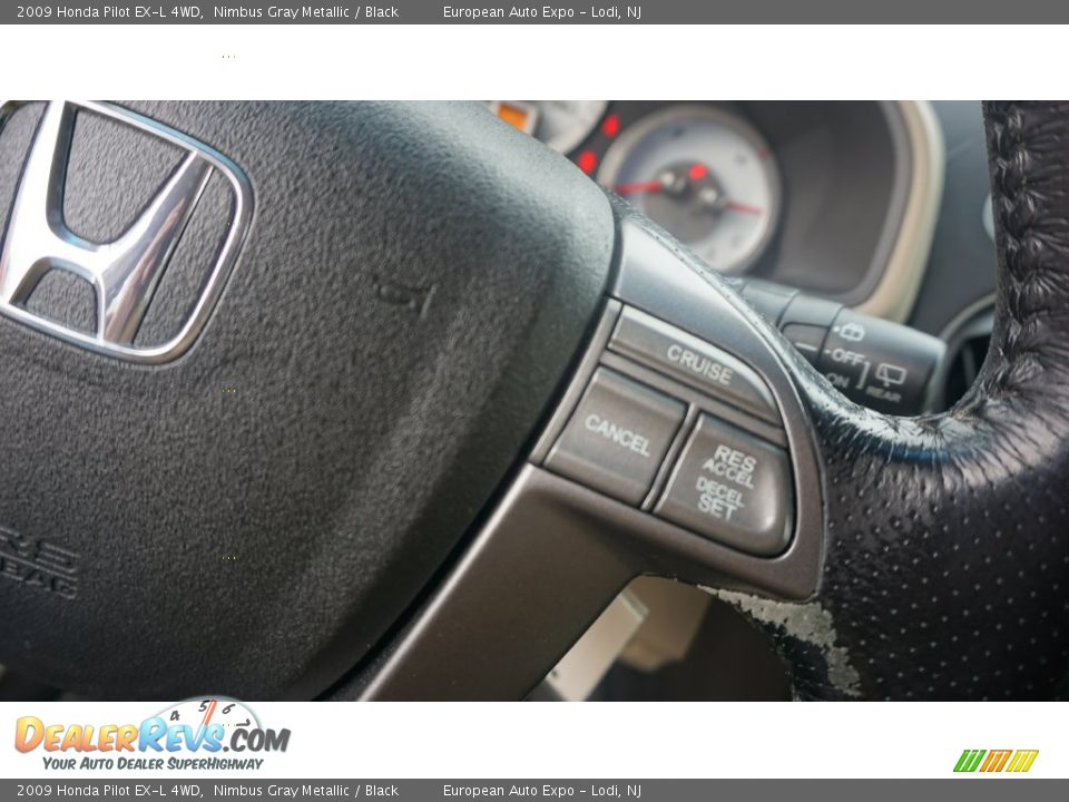 2009 Honda Pilot EX-L 4WD Nimbus Gray Metallic / Black Photo #23