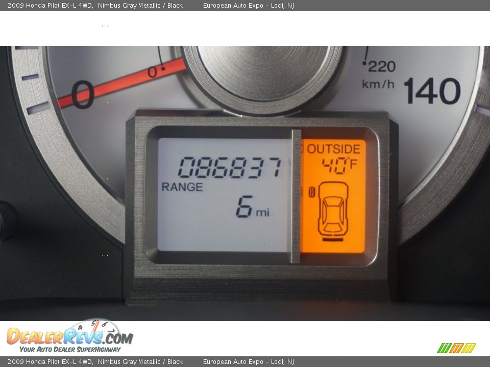 2009 Honda Pilot EX-L 4WD Nimbus Gray Metallic / Black Photo #26