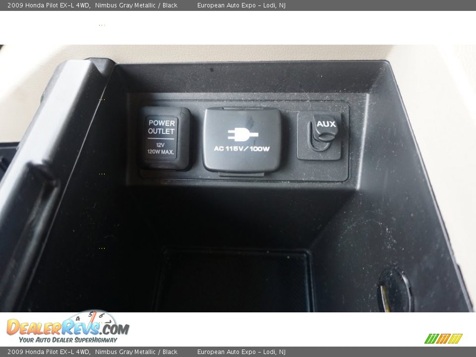 2009 Honda Pilot EX-L 4WD Nimbus Gray Metallic / Black Photo #32