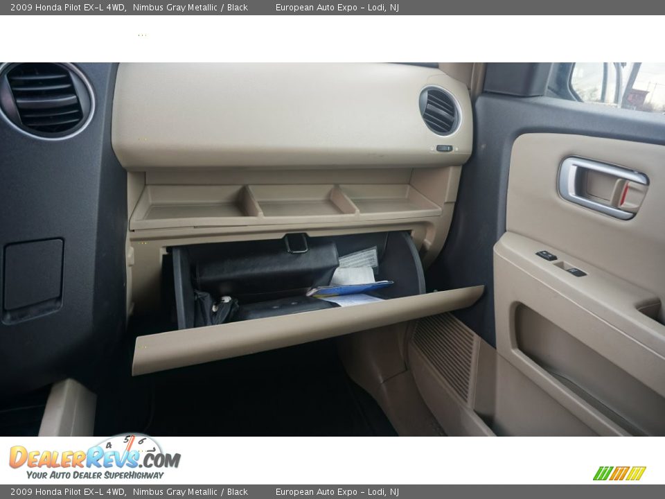 2009 Honda Pilot EX-L 4WD Nimbus Gray Metallic / Black Photo #33