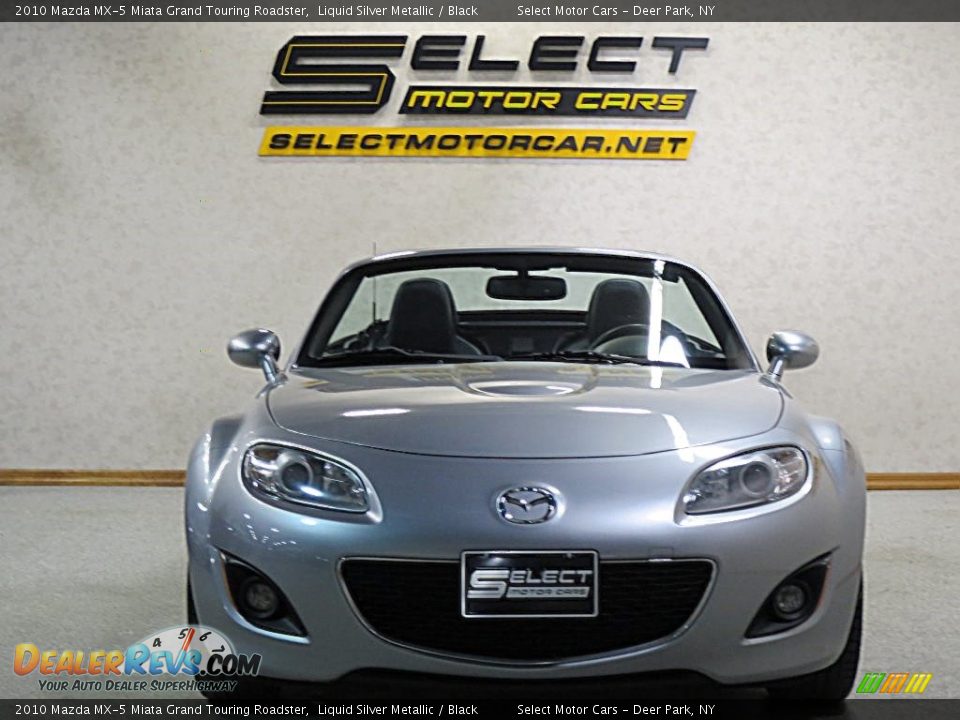2010 Mazda MX-5 Miata Grand Touring Roadster Liquid Silver Metallic / Black Photo #2