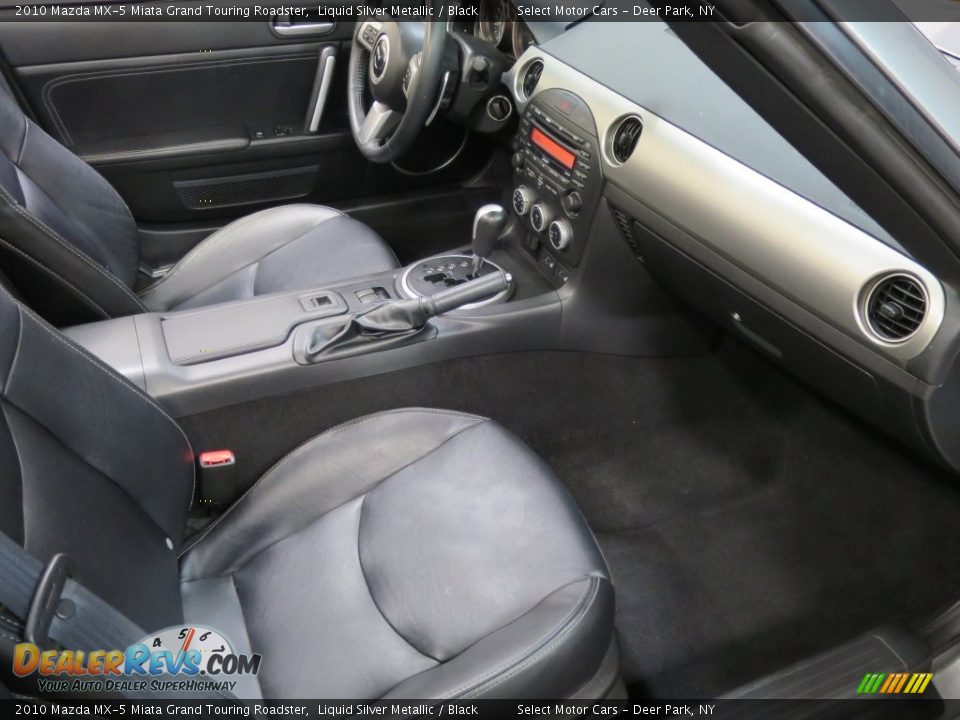 2010 Mazda MX-5 Miata Grand Touring Roadster Liquid Silver Metallic / Black Photo #8
