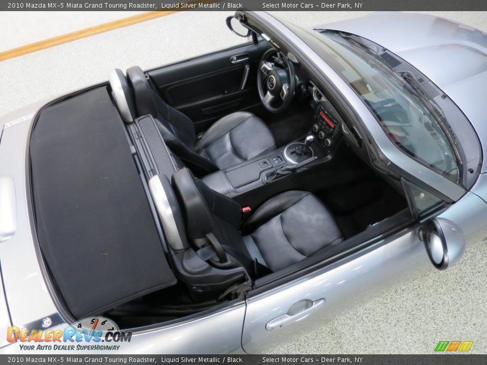 2010 Mazda MX-5 Miata Grand Touring Roadster Liquid Silver Metallic / Black Photo #15