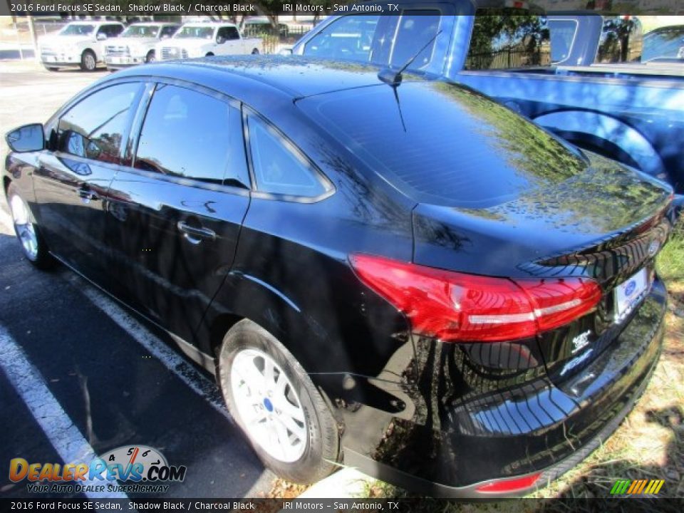 2016 Ford Focus SE Sedan Shadow Black / Charcoal Black Photo #4