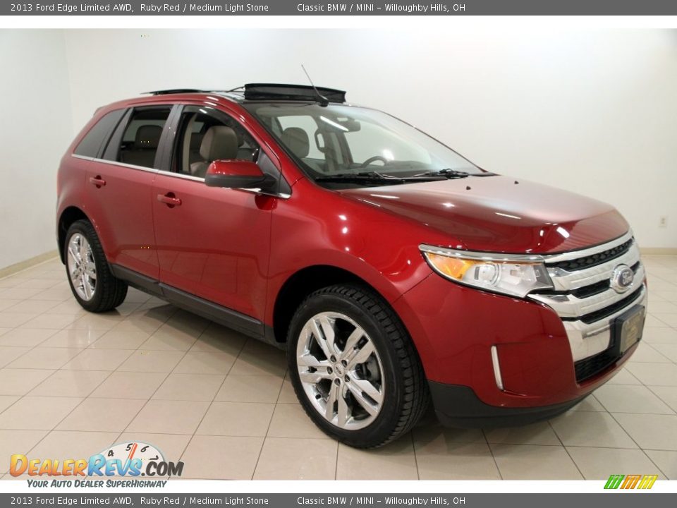 2013 Ford Edge Limited AWD Ruby Red / Medium Light Stone Photo #1