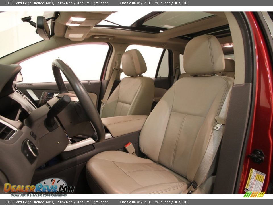 2013 Ford Edge Limited AWD Ruby Red / Medium Light Stone Photo #5