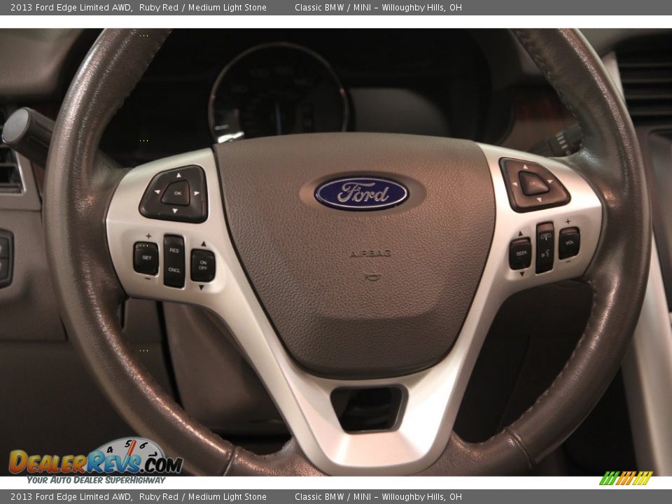 2013 Ford Edge Limited AWD Ruby Red / Medium Light Stone Photo #6