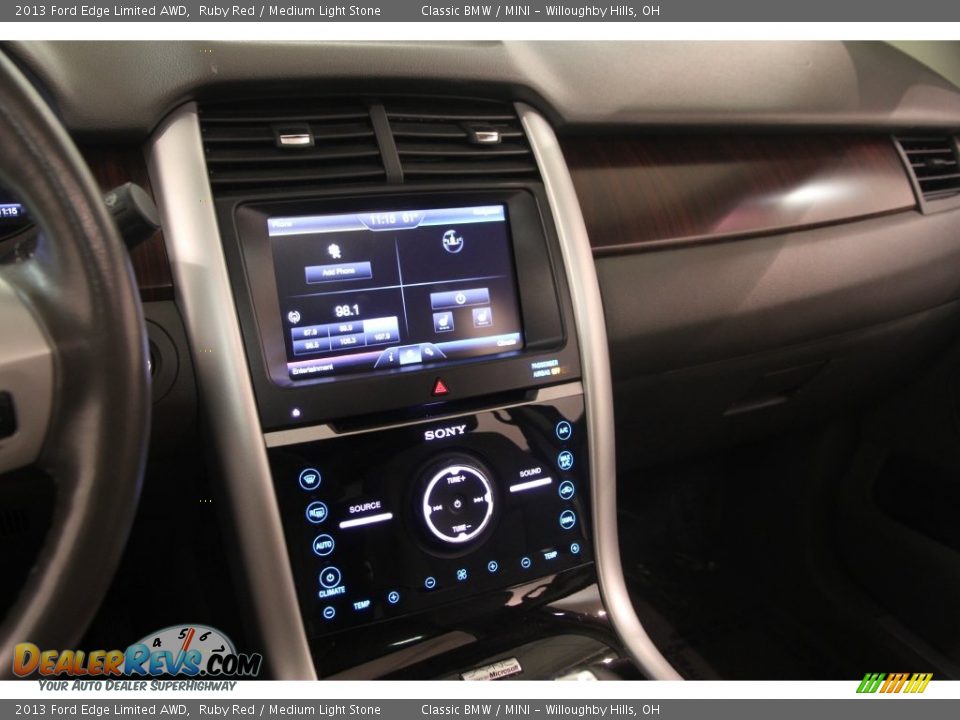 2013 Ford Edge Limited AWD Ruby Red / Medium Light Stone Photo #8