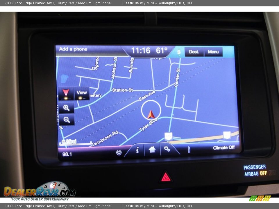 2013 Ford Edge Limited AWD Ruby Red / Medium Light Stone Photo #10