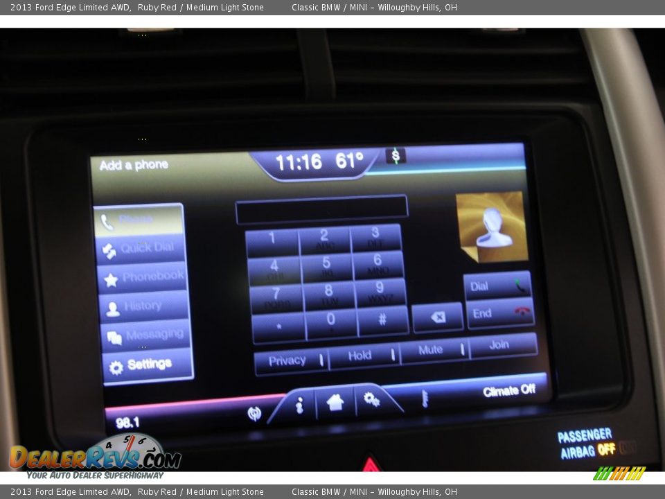 2013 Ford Edge Limited AWD Ruby Red / Medium Light Stone Photo #11