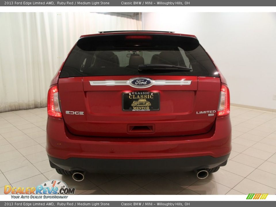 2013 Ford Edge Limited AWD Ruby Red / Medium Light Stone Photo #16
