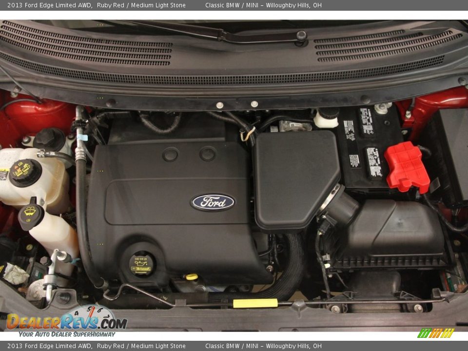2013 Ford Edge Limited AWD Ruby Red / Medium Light Stone Photo #17