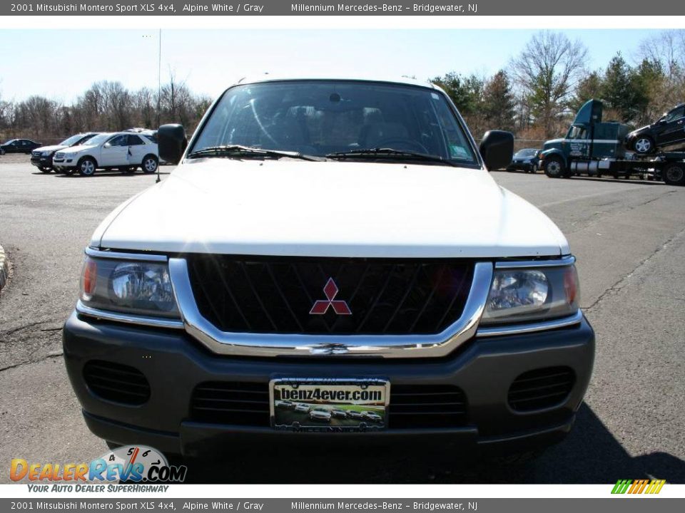 2001 Mitsubishi Montero Sport XLS 4x4 Alpine White / Gray Photo #2