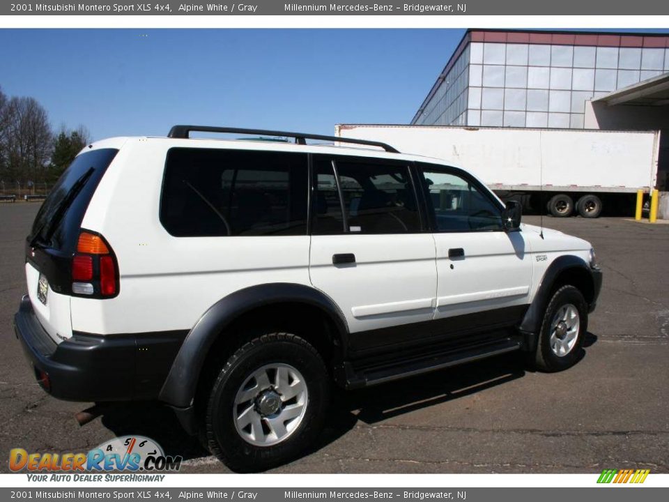 2001 Mitsubishi Montero Sport XLS 4x4 Alpine White / Gray Photo #5