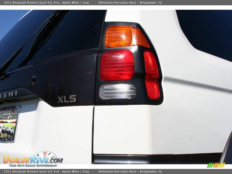 2001 Mitsubishi Montero Sport XLS 4x4 Alpine White / Gray Photo #22