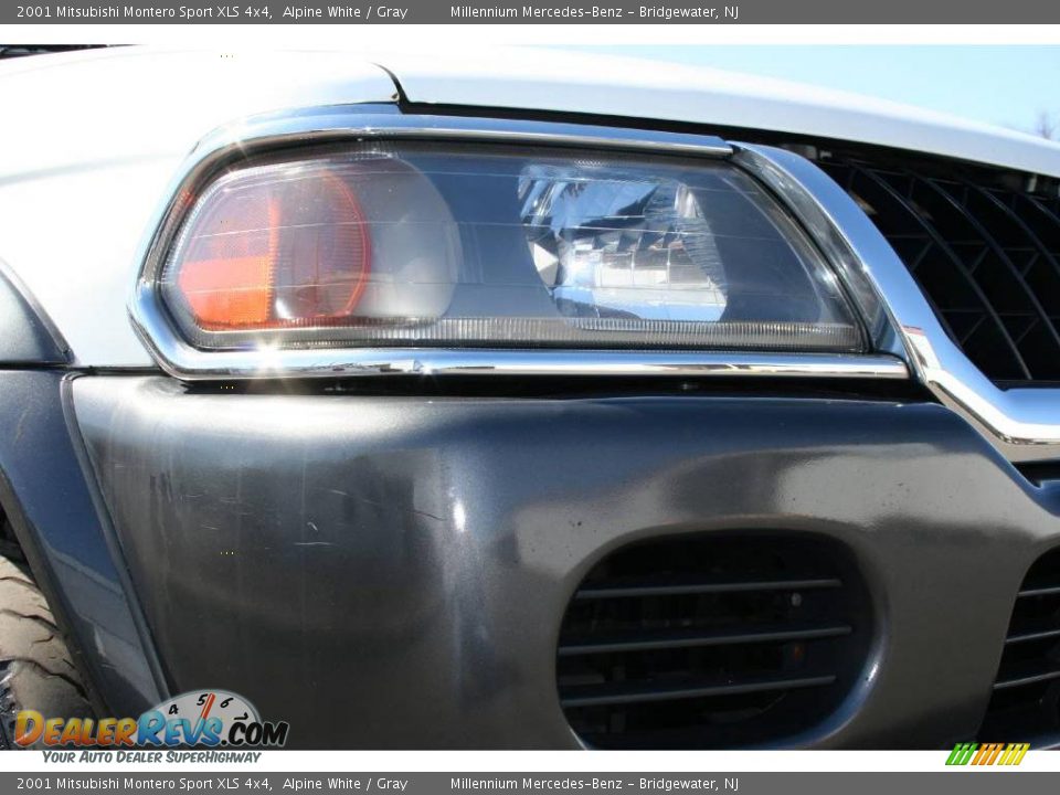 2001 Mitsubishi Montero Sport XLS 4x4 Alpine White / Gray Photo #24