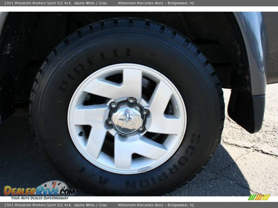 2001 Mitsubishi Montero Sport XLS 4x4 Alpine White / Gray Photo #25