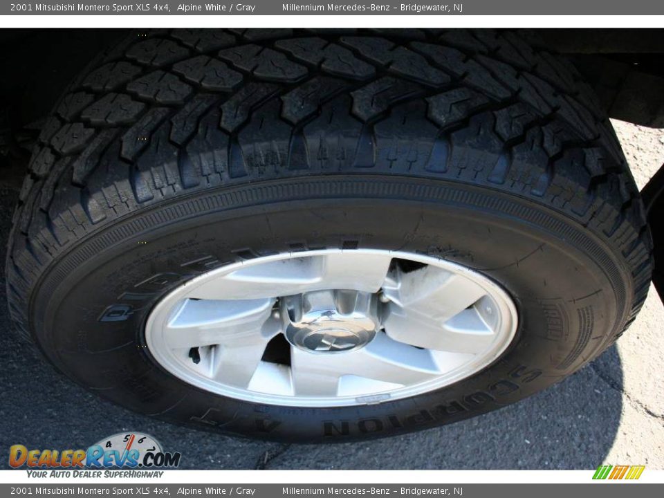 2001 Mitsubishi Montero Sport XLS 4x4 Alpine White / Gray Photo #26