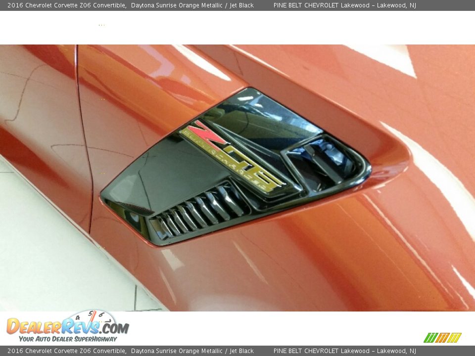 2016 Chevrolet Corvette Z06 Convertible Daytona Sunrise Orange Metallic / Jet Black Photo #3
