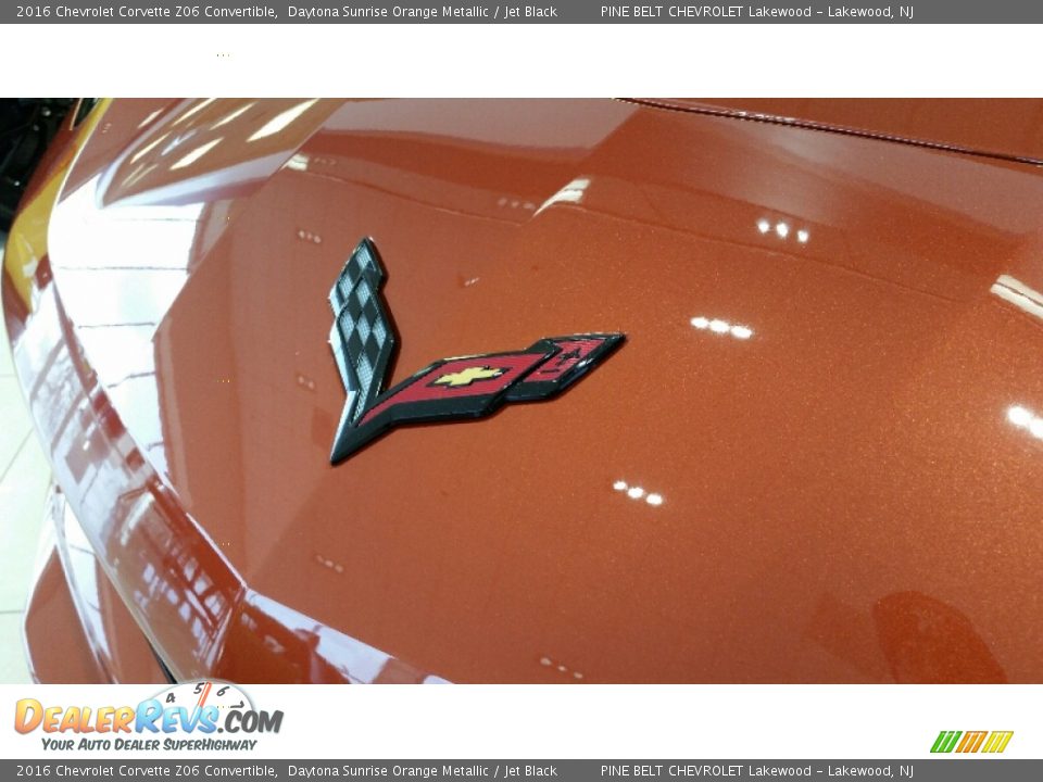 2016 Chevrolet Corvette Z06 Convertible Daytona Sunrise Orange Metallic / Jet Black Photo #10