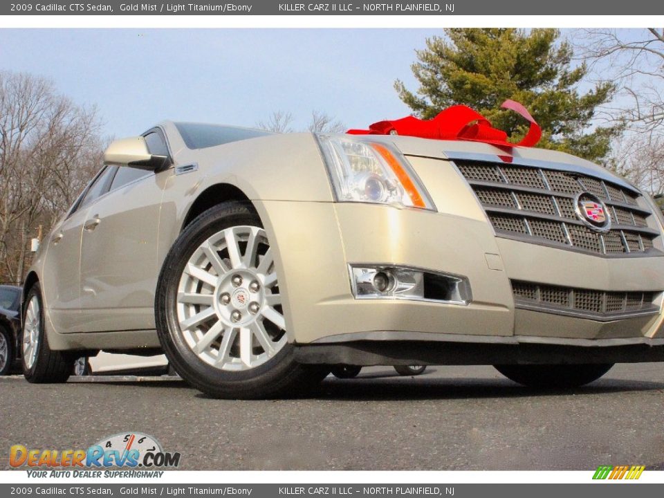 2009 Cadillac CTS Sedan Gold Mist / Light Titanium/Ebony Photo #12