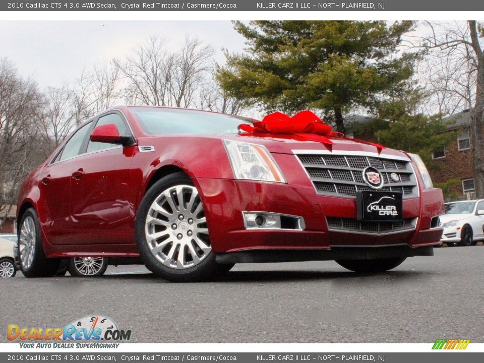 2010 Cadillac CTS 4 3.0 AWD Sedan Crystal Red Tintcoat / Cashmere/Cocoa Photo #11