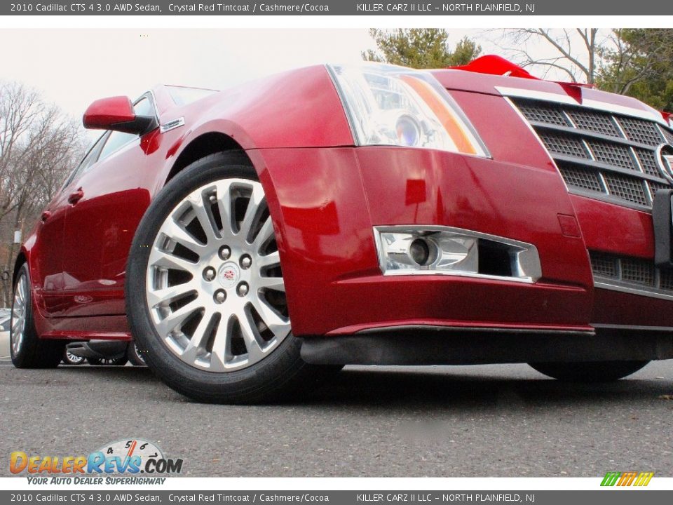 2010 Cadillac CTS 4 3.0 AWD Sedan Crystal Red Tintcoat / Cashmere/Cocoa Photo #12