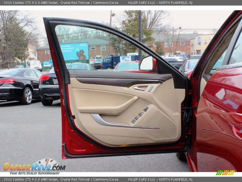 2010 Cadillac CTS 4 3.0 AWD Sedan Crystal Red Tintcoat / Cashmere/Cocoa Photo #14