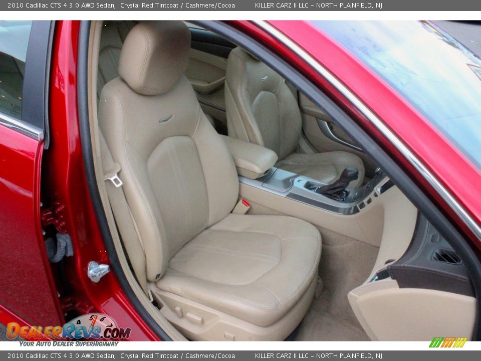 2010 Cadillac CTS 4 3.0 AWD Sedan Crystal Red Tintcoat / Cashmere/Cocoa Photo #33