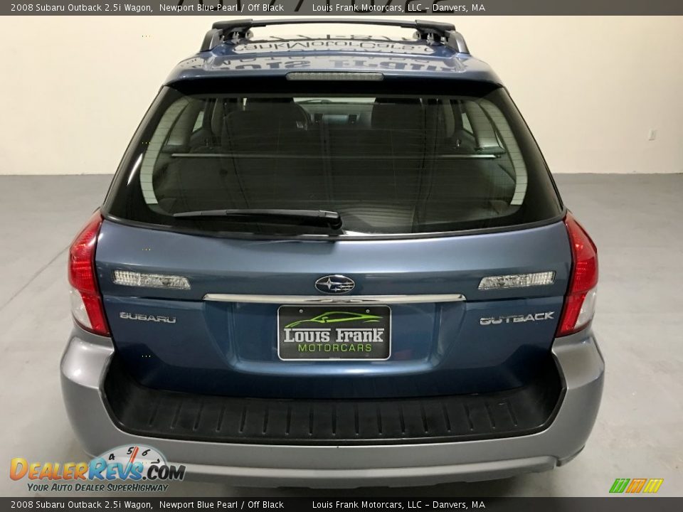 2008 Subaru Outback 2.5i Wagon Newport Blue Pearl / Off Black Photo #8