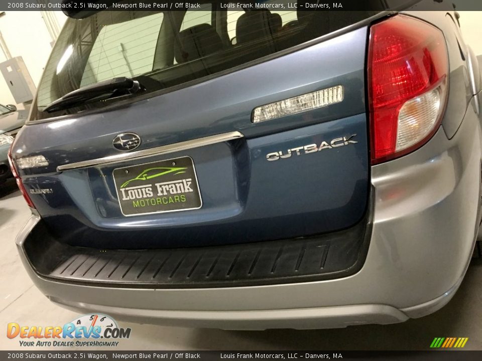 2008 Subaru Outback 2.5i Wagon Newport Blue Pearl / Off Black Photo #16