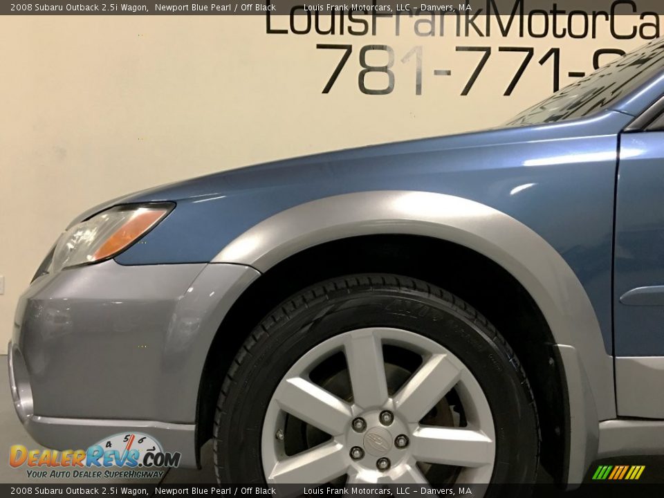 2008 Subaru Outback 2.5i Wagon Newport Blue Pearl / Off Black Photo #19