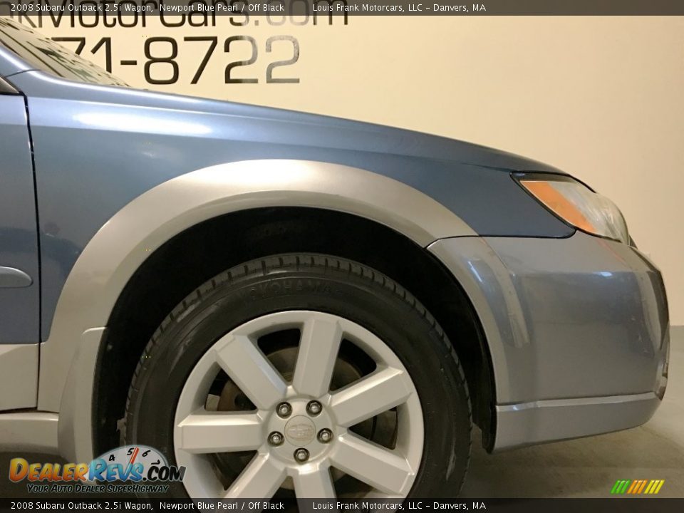 2008 Subaru Outback 2.5i Wagon Newport Blue Pearl / Off Black Photo #20