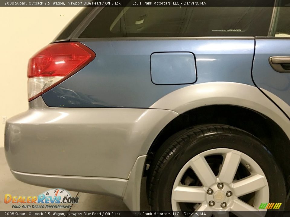2008 Subaru Outback 2.5i Wagon Newport Blue Pearl / Off Black Photo #26