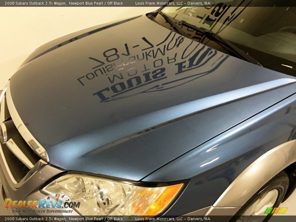 2008 Subaru Outback 2.5i Wagon Newport Blue Pearl / Off Black Photo #27