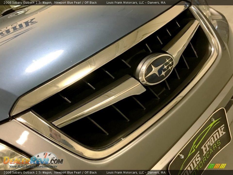 2008 Subaru Outback 2.5i Wagon Newport Blue Pearl / Off Black Photo #35