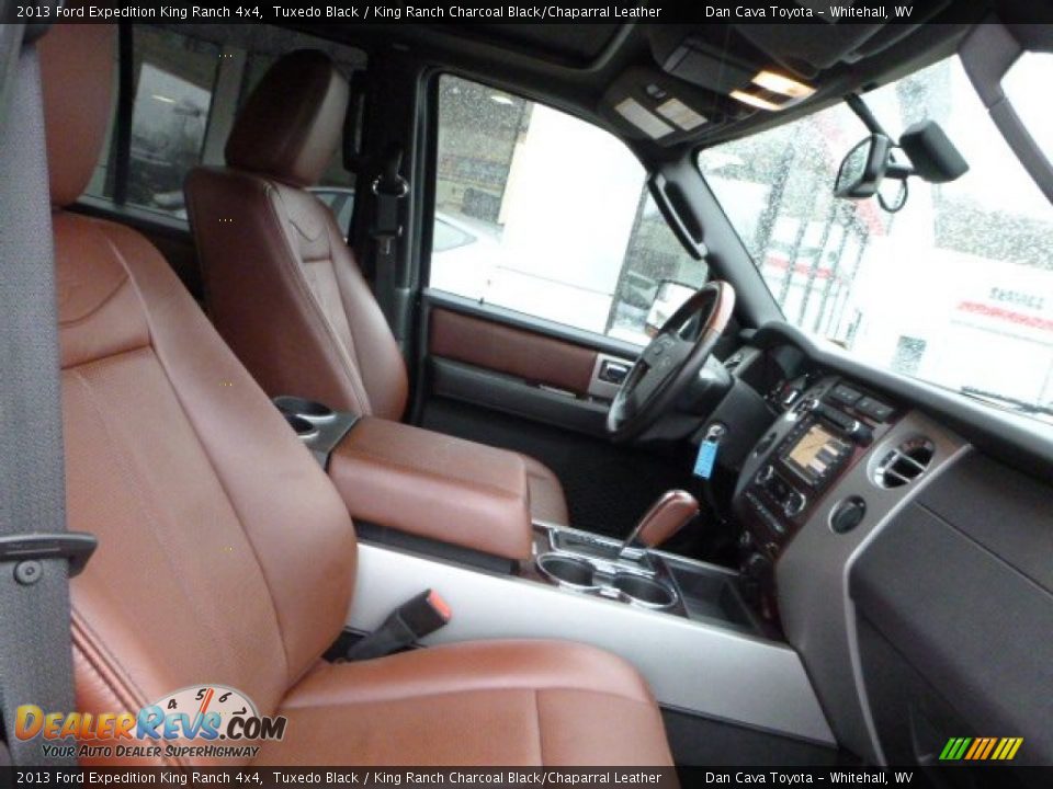 2013 Ford Expedition King Ranch 4x4 Tuxedo Black / King Ranch Charcoal Black/Chaparral Leather Photo #3