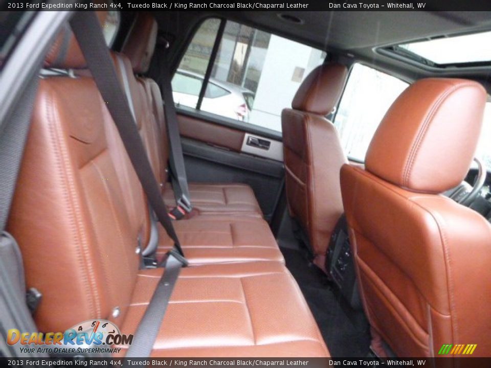 2013 Ford Expedition King Ranch 4x4 Tuxedo Black / King Ranch Charcoal Black/Chaparral Leather Photo #5