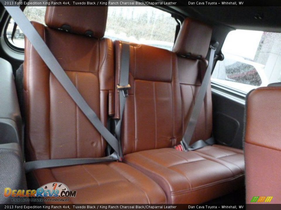 2013 Ford Expedition King Ranch 4x4 Tuxedo Black / King Ranch Charcoal Black/Chaparral Leather Photo #6